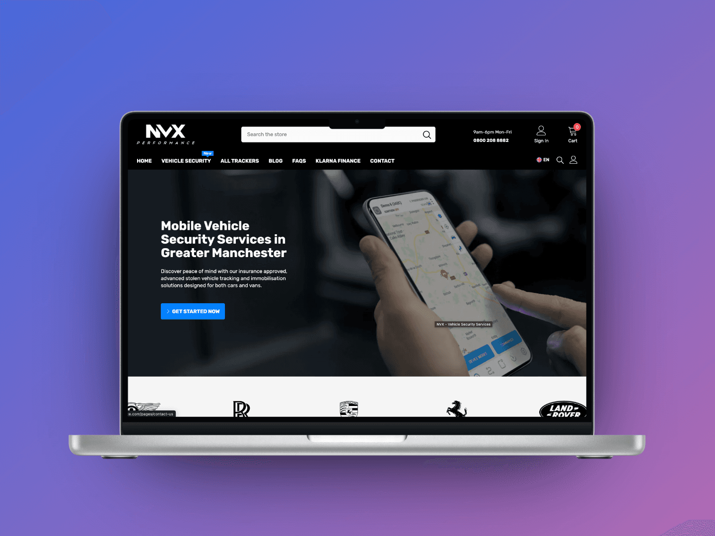 Vehicle Security E-Commerce & Tracking Platform